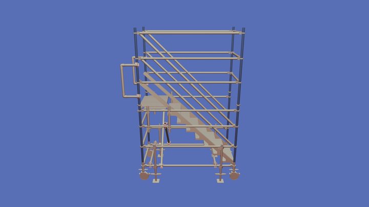 Stairs 6'_single_fb 3D Model