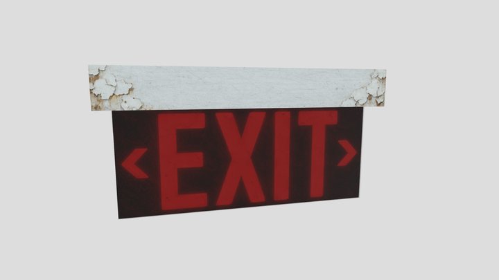 Simple Exit Sign – Modèle 3D gratuit STL