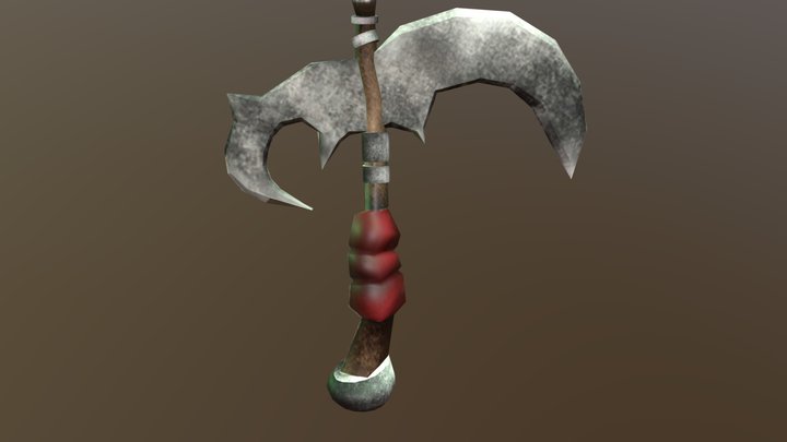 FIRST LOW-POLY WEAPON - MAKESHIFT PICKAXE: 3D Model