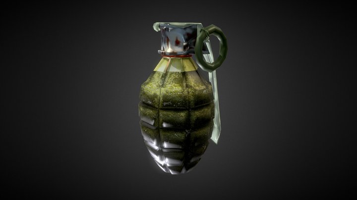 Game Ready Grenade 3D Model