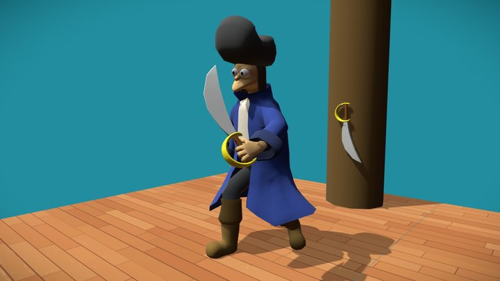 PIRATA SIMPSON 3D Model