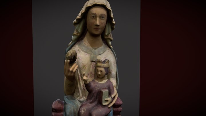 Virgen de la Coronada de Trujillo 3D Model