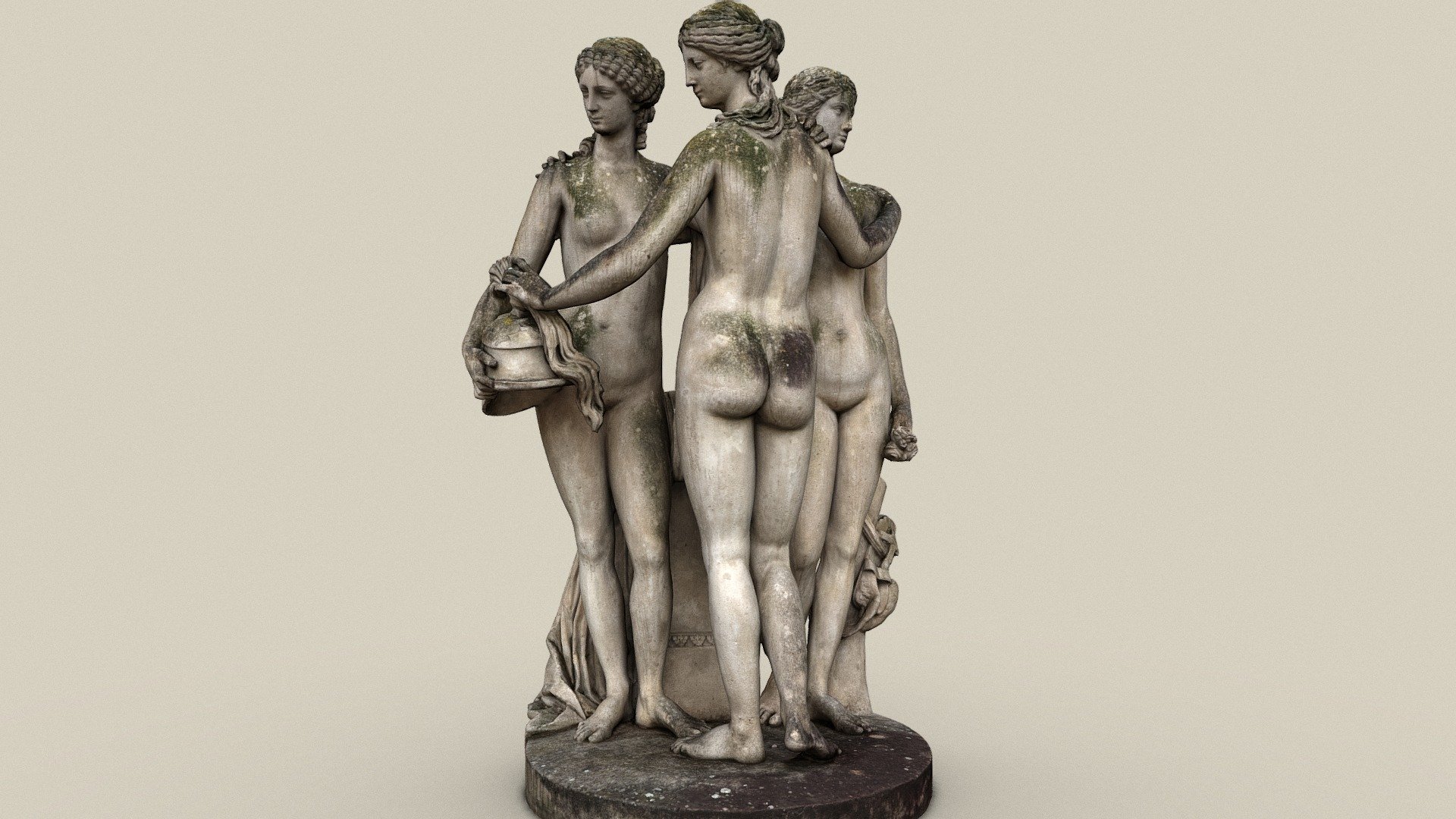 Artemis, Athene und Aphrodite — Sketchfab embed 3D viewer
