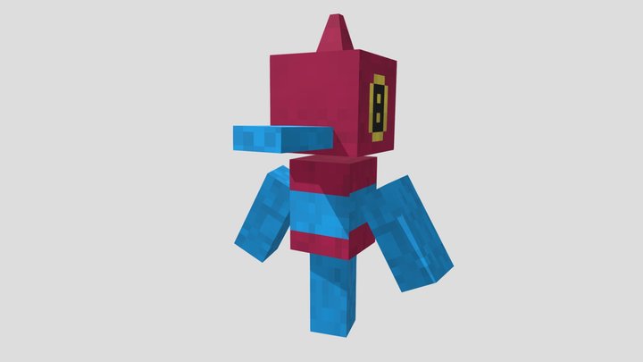 Porygon Z (Minecraft Version) 3D Model