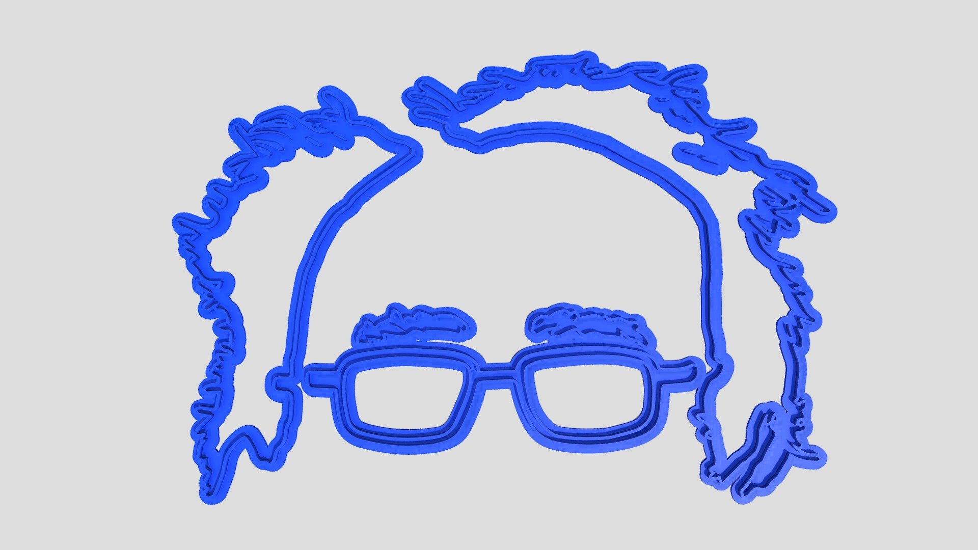 Bernie Sanders pie crust/cookie cutter