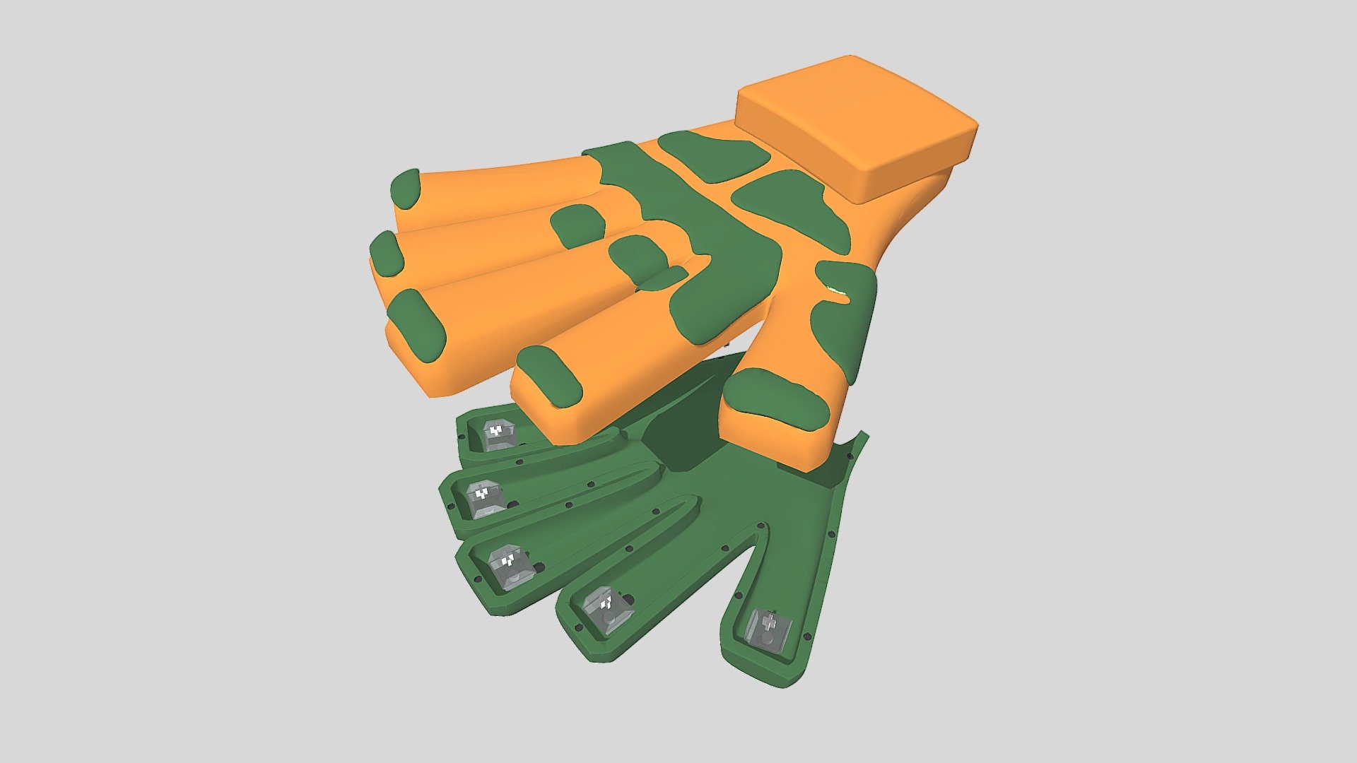 Prototype Gaming Controller Glove: v1 Concept