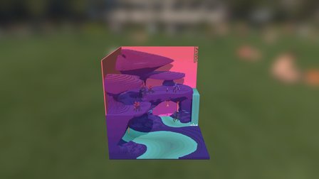 Alien Valley Biome - Fugl 3D Model