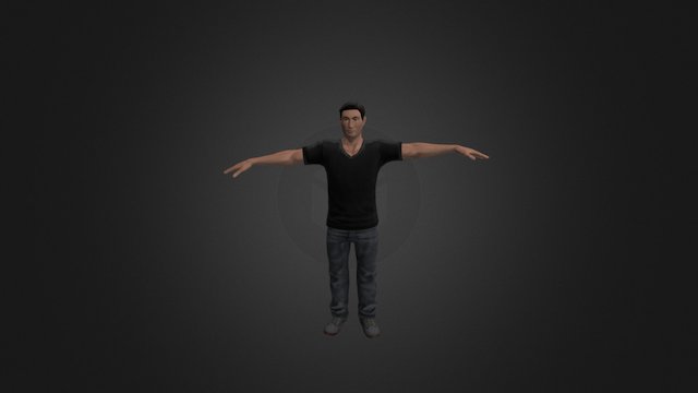 Walking backwards 3D Model