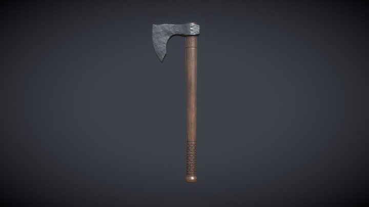 Axe Low Poly High Poly 3D model Game Ready 3D Model