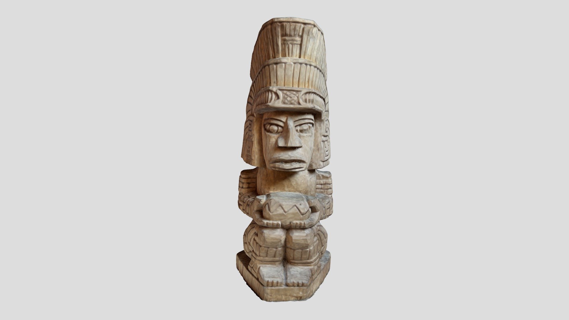 Figura Azteca de Madera - 3D model by adelatorre [a5035c1] - Sketchfab