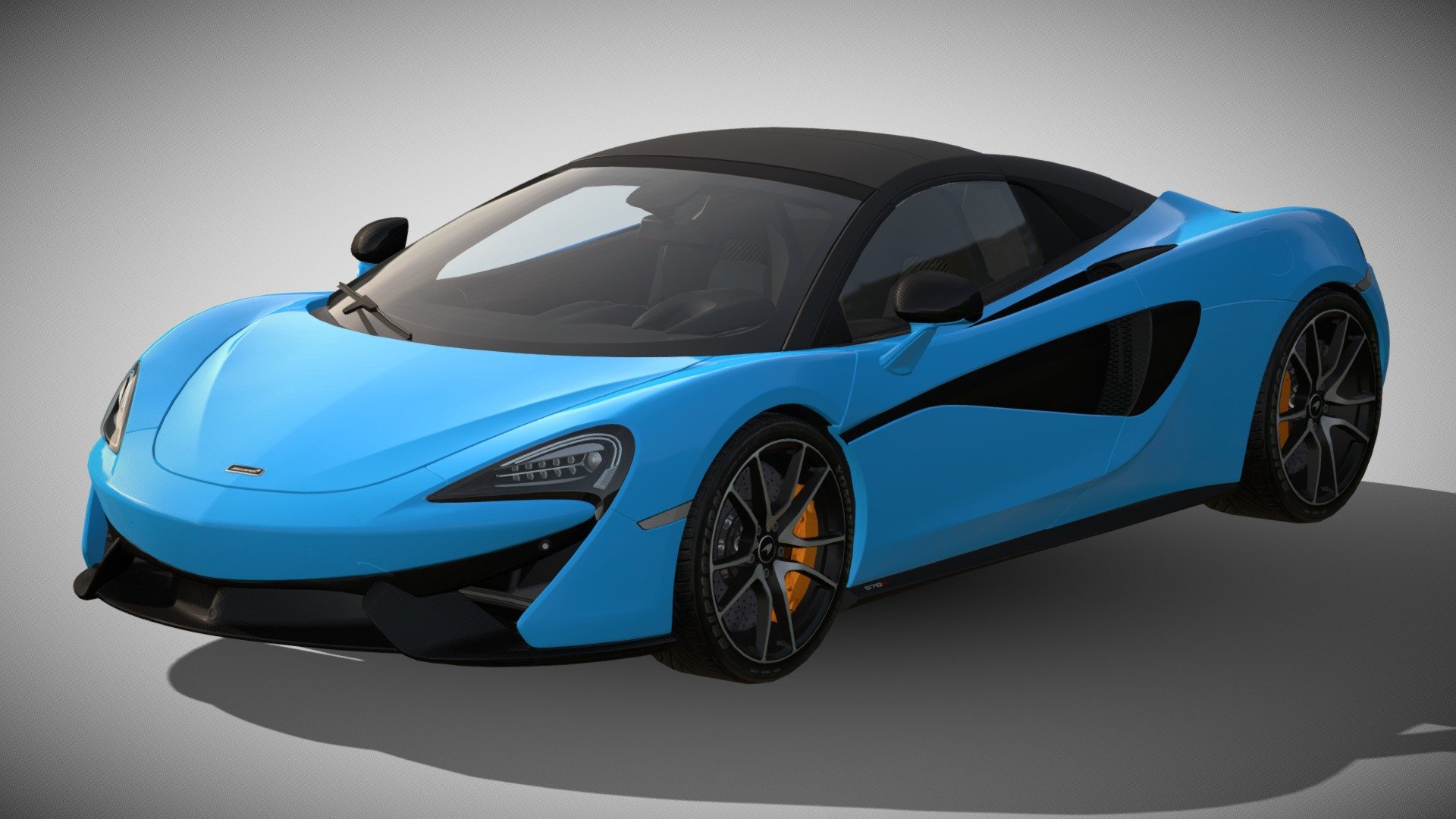 2018 McLaren 570S Spider - Download Free 3D model by Ddiaz Design