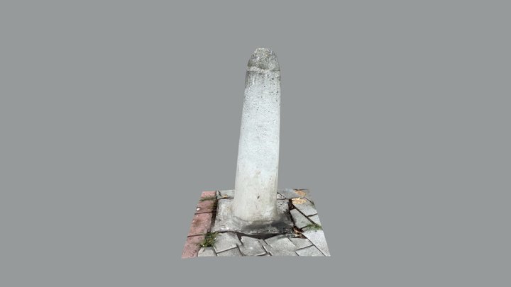Small pillar concrete (iPad Pro scan) 3D Model