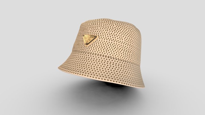 Prada bucket hat high 3D Model