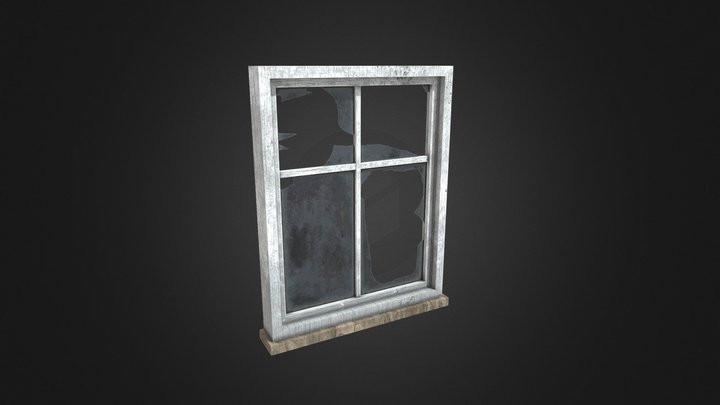 Broken Window 06 3D Model