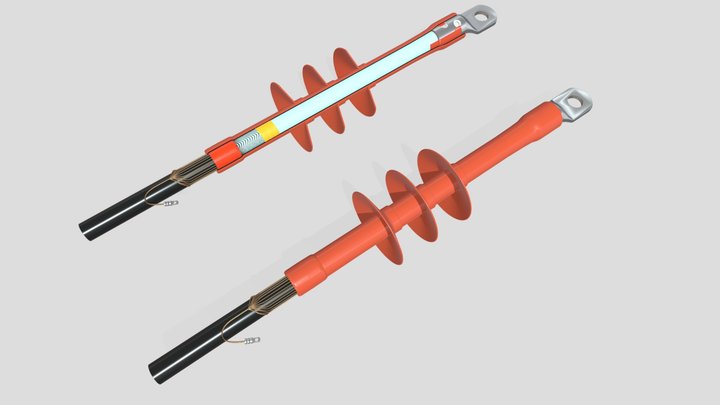 HEAT SHRINKABLE CABLE TERMINATIONS 3D Model