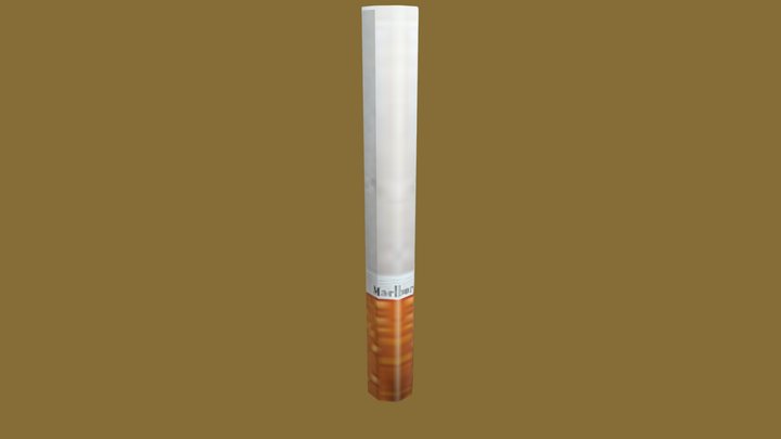 Marlboro Cigarette (PS1 / LOW POLY)