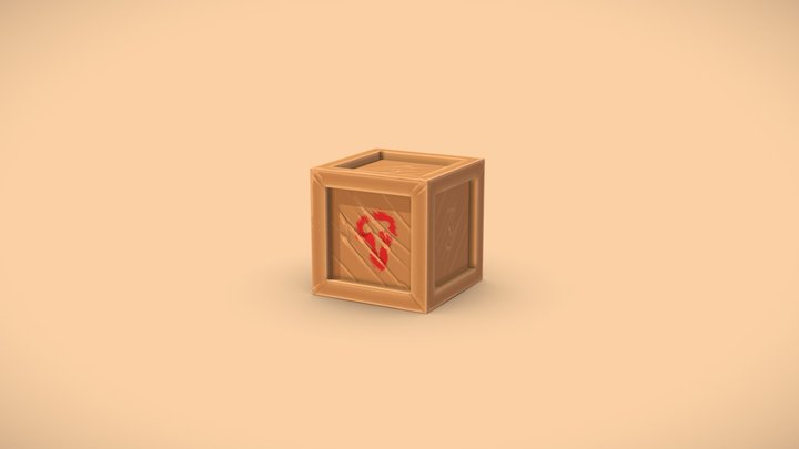 Stylised box asset 3D Model