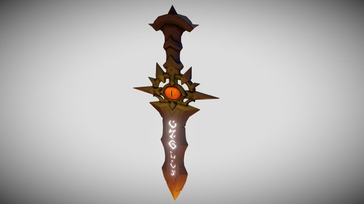 Stylized Sword 3D Model