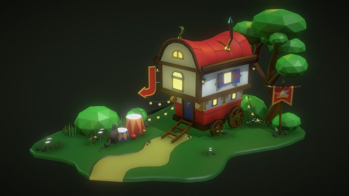 Traveling circus 3D Model
