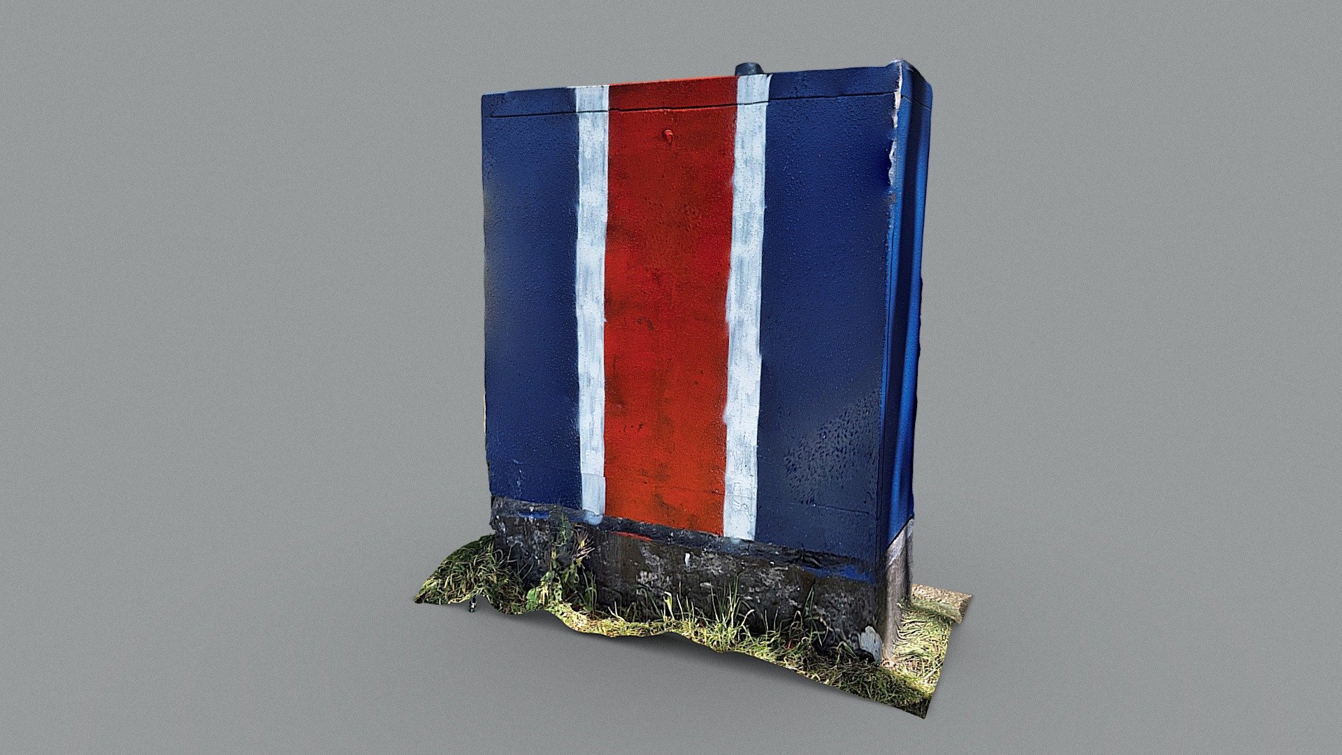 PSG-themed utility box (in Paris)
