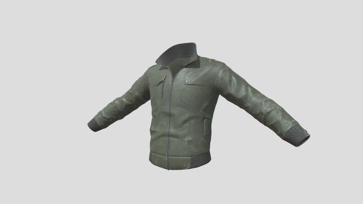 Worn Jacket 3D Model