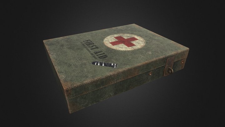 First aid pack game ready prop 3D Model