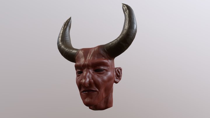 Demonic Head 3D Model