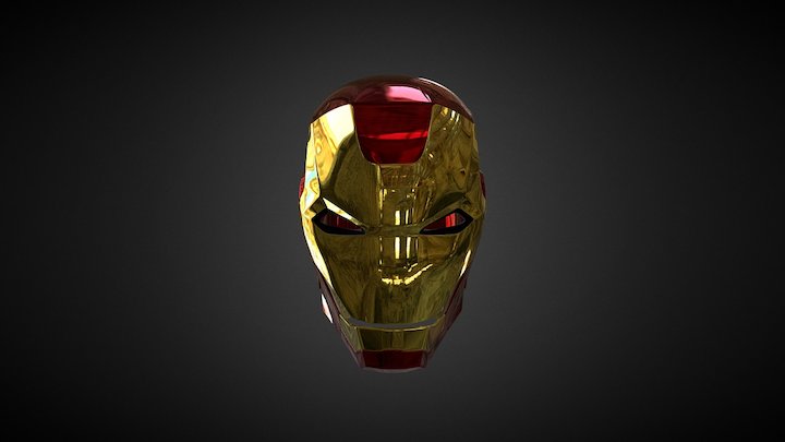 Ironman Helm Final1 3D Model