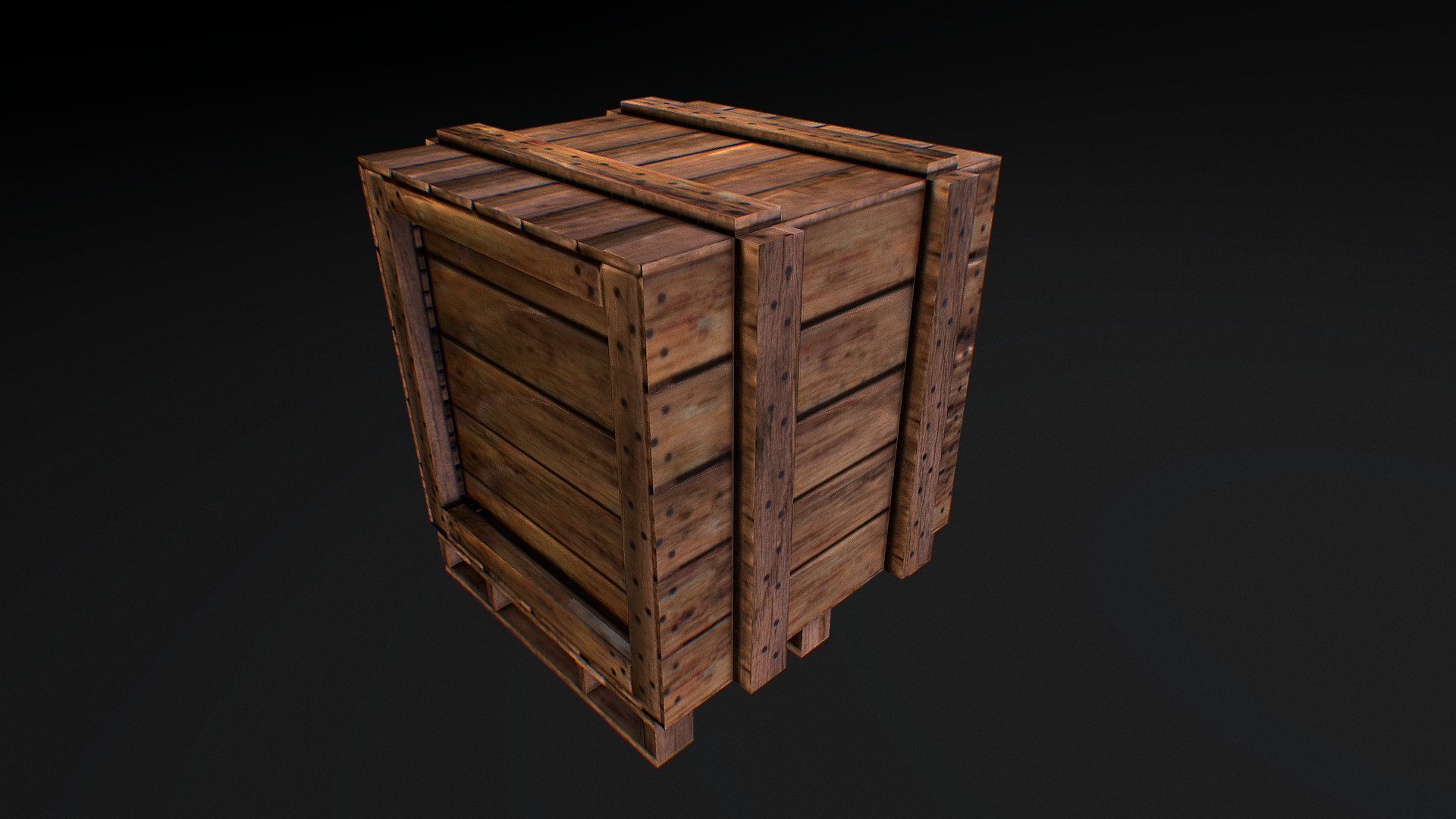 Low- Poly Wooden box - 3D model by Shark Viktor (@sharkviktor) [a50ae67 ...