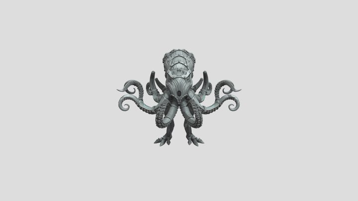 Mechanical Kraken Articulated Fidget STL |…
