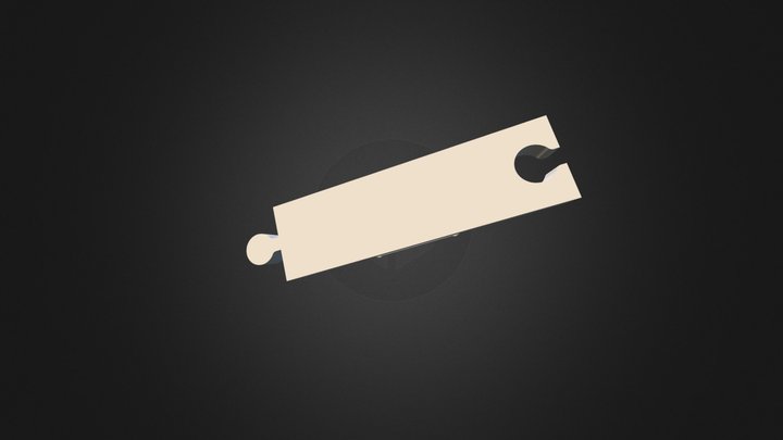 Train and 1 Track Assembly 3D Model