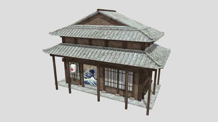 Traditional Japanese House 3D Model