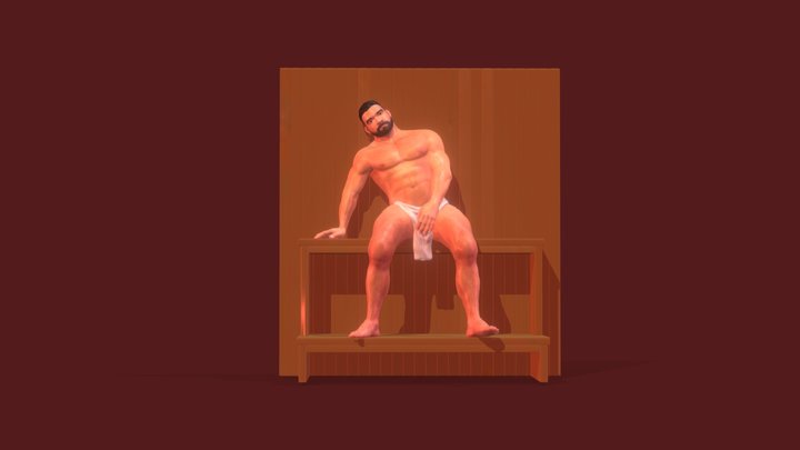 sauna guy 3D Model