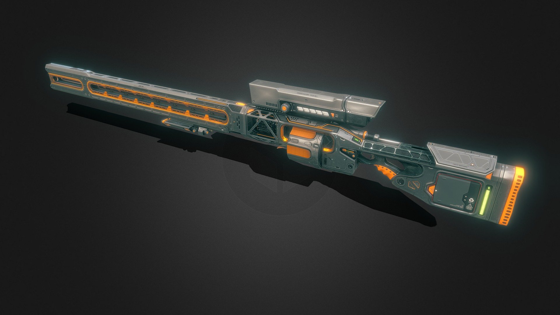 Long Range Railgun Rifle - 3D model by hiro_1217 [a50cae8] - Sketchfab