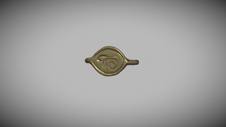 Anello digitale aureo 3D Model