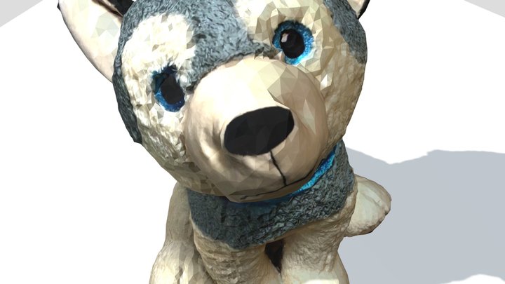 Chien Peluche - Stuffed gog for kids 3D Model