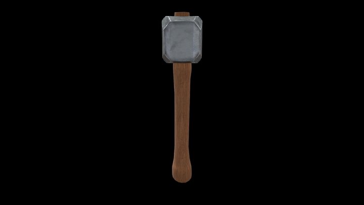 Blacksmith Hammer 3D Model