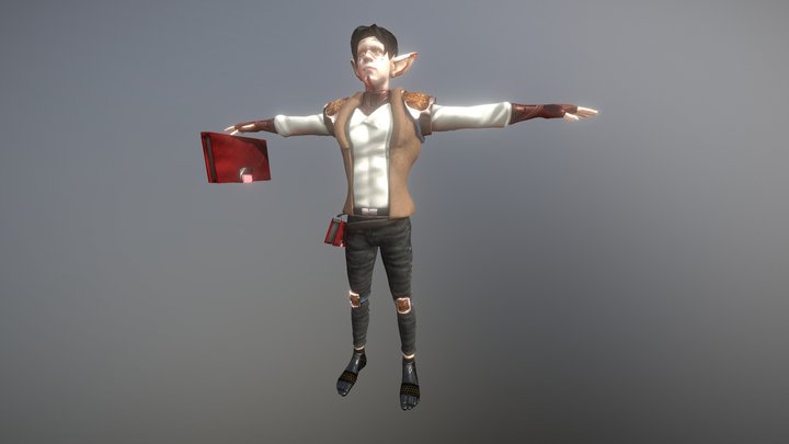 Sly-Guy Spellcaster 3D Model