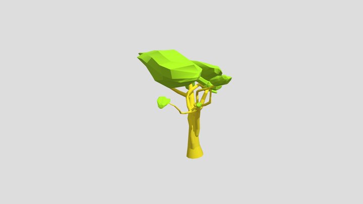 Low poly tree 3D Model