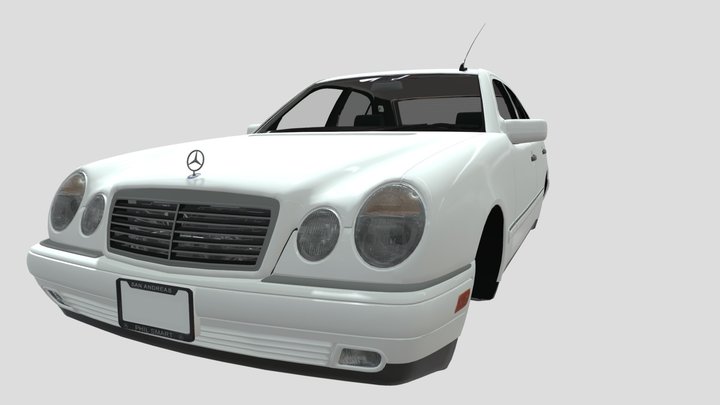 1995 Mercedes Benz E 320 Sedan 3D Model