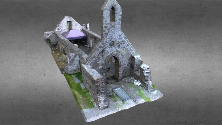 Ballinskelligs Church Model 3D Model