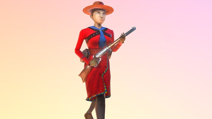 Hero Angelina - Cangaço 3D 3D Model