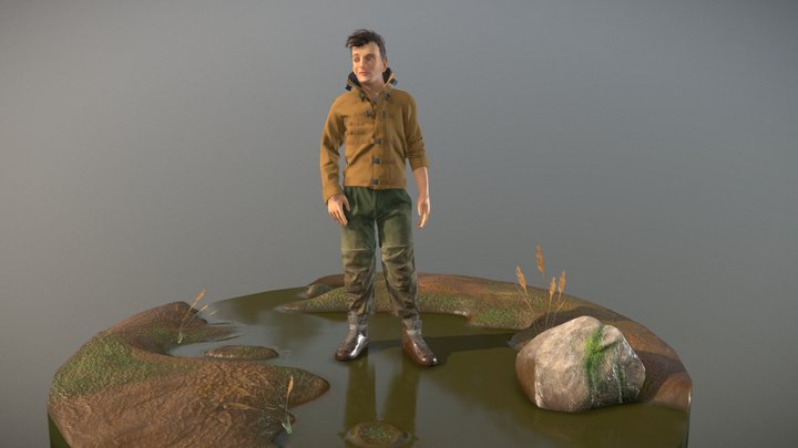 Chris, the outdoorsman 3D Model