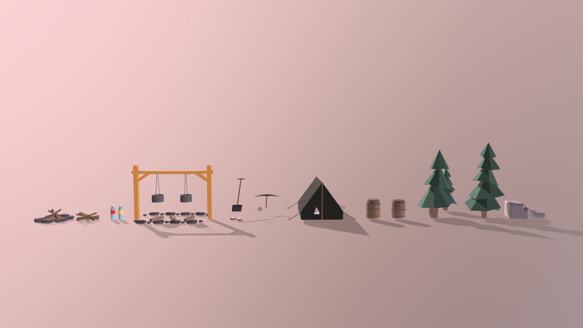 LowPoly Survival Asset