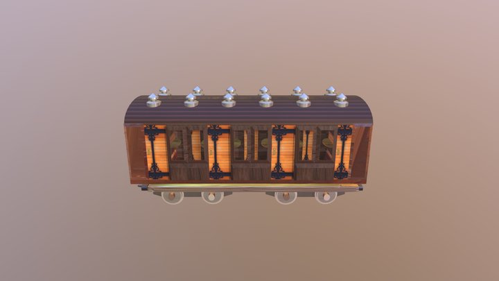 TRAIN WITH TEXTURES 3D Model