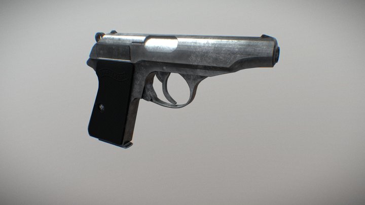 Walther PP Fbx 3D Model