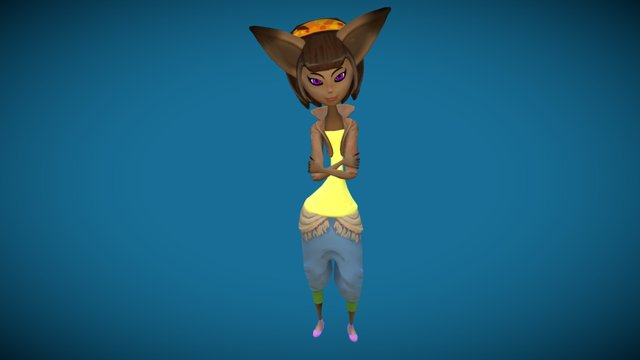 Fox Girl 3D Model