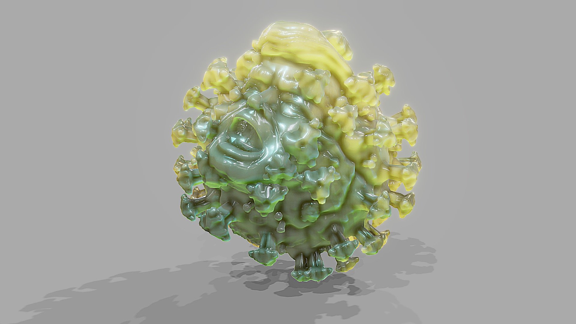 TrumpRona series 1, chartreuse - 3D model by Vic DeLeon (@h3dude ...
