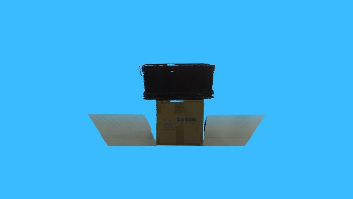 DS86/DS87 1.2m black plastic box 3D Model