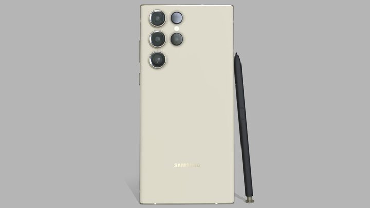 Galaxy S23 Ultra Cream 3D Model